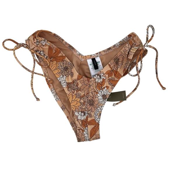 J. Crw Hipster Curved Waist Cheeky Bikini Bottom in Zinnia Floral Size XXS NWT - Picture 2 of 3